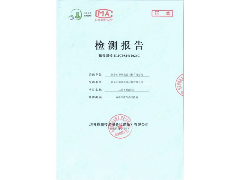 2024年二噁英檢測(cè)報(bào)告