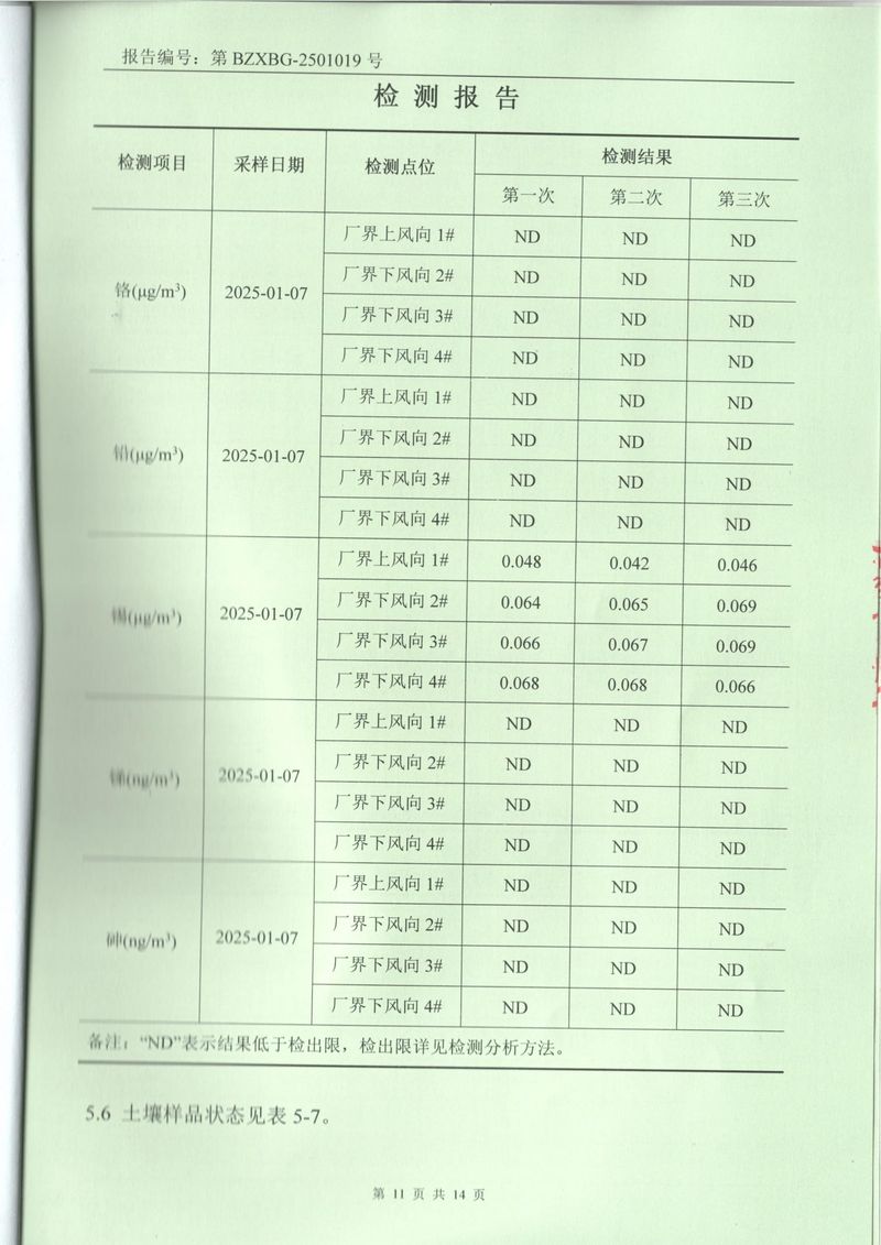 2025年1月廢氣廢水土壤噪聲檢測(cè)報(bào)告-11