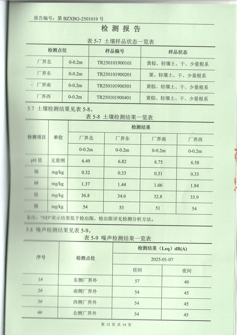 2025年1月廢氣廢水土壤噪聲檢測(cè)報(bào)告-12