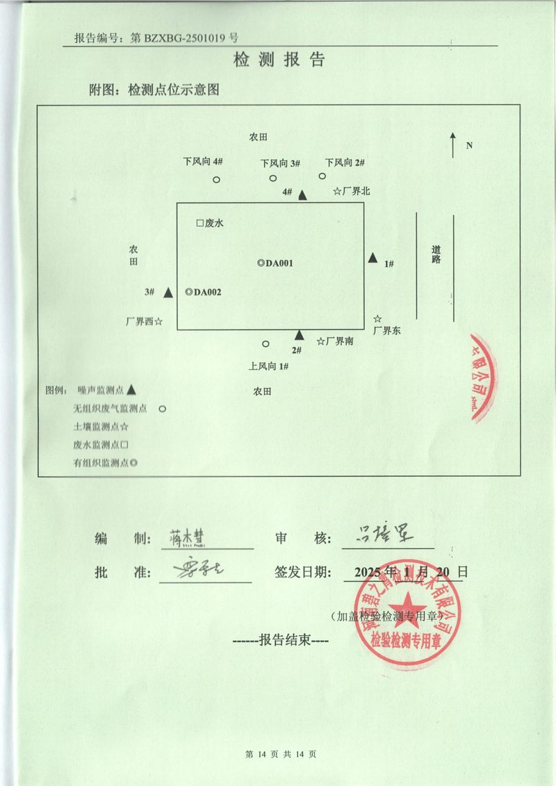 2025年1月廢氣廢水土壤噪聲檢測(cè)報(bào)告-14